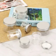 20Pcs 30/50/60/80/100/120/150ml Plastic Clear Cosmetic Jars Portable Empty Makeup Container Clear Jar Face Cream Sample Pot