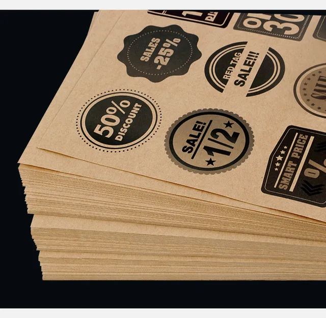 Kraft Sticker Paper Kraft Paper Sheets For Laser Inkjet - Temu