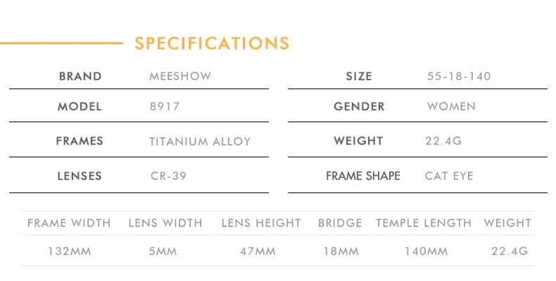 Messhow Оправа очков из титанового сплава Для женщин очки формы "кошачий глаз" с Стразы русский Оправы для близорукости, очки с диоптриями 8917