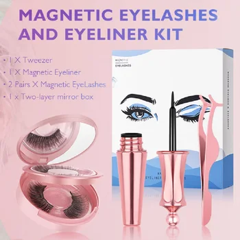 

Magnet Eyelash New Magnetic Liquid Eyeliner Magnetic False Eyelashes Tweezer Set Waterproof Long Lasting Eyelash Extension