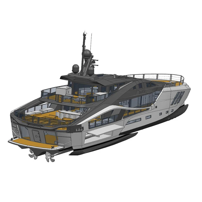 Super Yacht Model Assembly Kit 