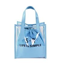 ПВХ водонепроницаемый свет настраиваемая Хлопковая сумка для переноски реклама креативный холщовый мешок можно напечатать логотип