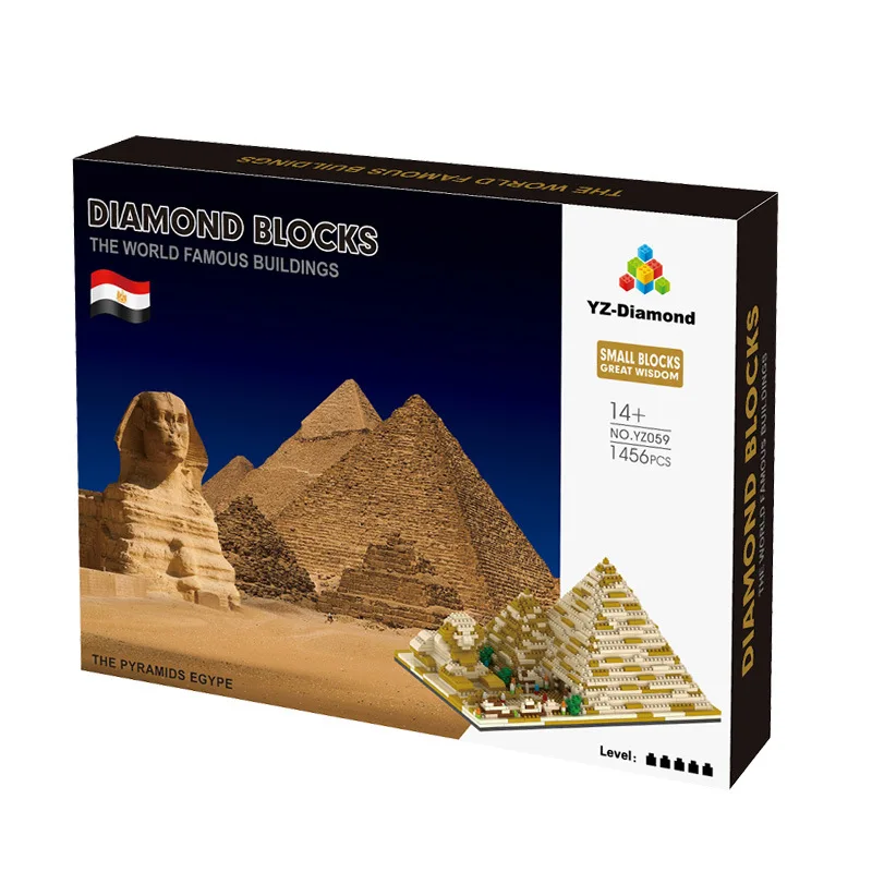 Hesily Egypte Piramide Trinket Standbeeld Decoratie Archeologisch Egyptische