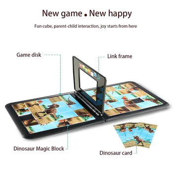 

Puzzle Cube 3D Puzzle Race Cube Board Game Kids Adults Education Toy Parent-Child Double Speed Game Magic Cubes