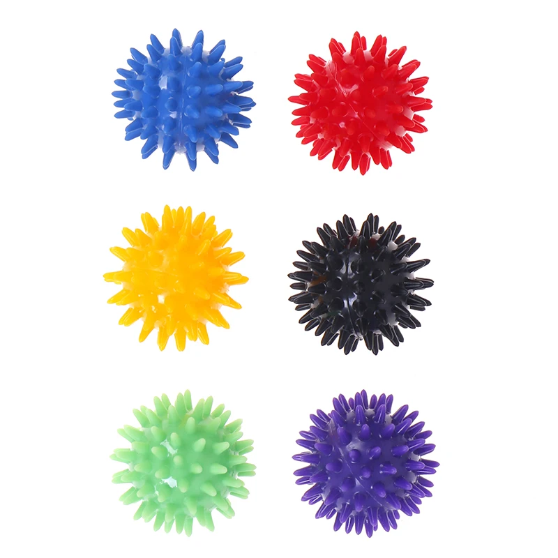 Full Body Spiky Massage Ball Hard Stress Ball 6cm For Fitness Sport Exercise Hedgehog Sensory Training Grip the Ball