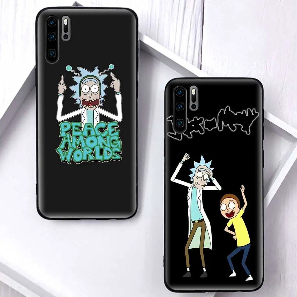 

Rick and Morty silicone case for huawei p20 p30 mate20 pro lite p20pro mate20pro funny cartoon shockproof back soft cover coque
