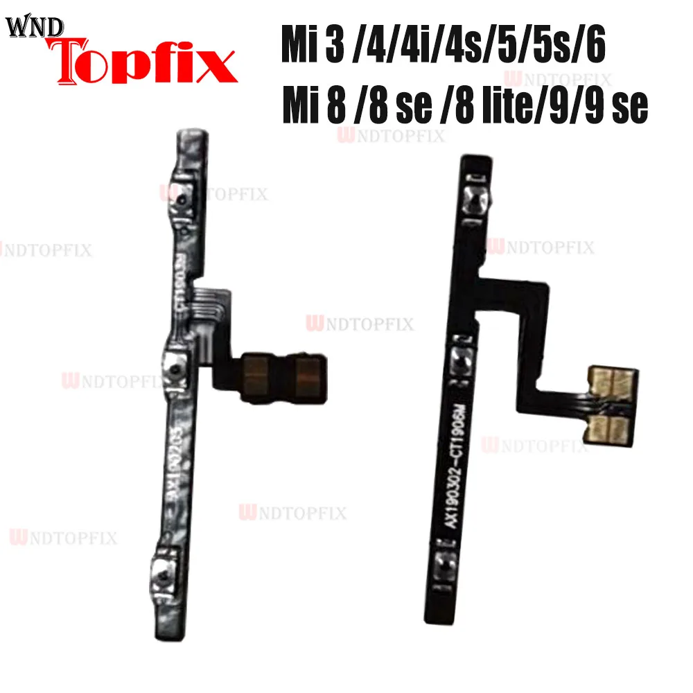 

Volume Side Power Switch on off Button Key Flex Cable For Xiaomi Mi 3 4 4c 4s 5 5s 6 8 lite 8 se mi 9 se Power Volume Flex Cable