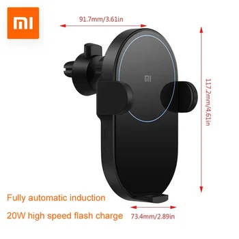 

Xiaomi Mi WCJ02ZM 20W Max Qi Wireless Car Charger Fast Charging Car Phone Holder Dropshipping with Intelligent Infrared Sensor