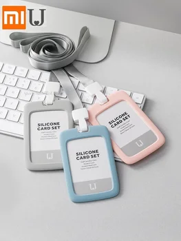 

For Xiaomi Silicone bus card holder Subway student meal card Certificate School card protective case job ID Badge Card Case