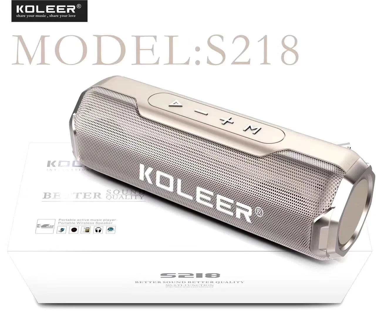 Koleer S218 New Bluetooth Speaker 1200 