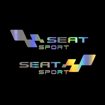 

2pcs Car Decal Body Windows Sports Racing Reflective Silver Sticker Styling For Seat Leon Ibiza Altea Cordoba Toledo tu-8254