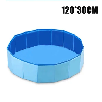 

Dog Pool Collapsible Pet Bath Pool Folding for Puppy Cat Kids Garden Outdoor rwater pond sandbox LXY9