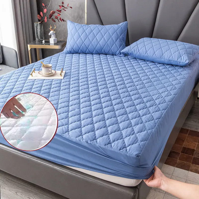 100 Waterproof Cotton Embossed Hypoallergenic Mattress Cover Washable