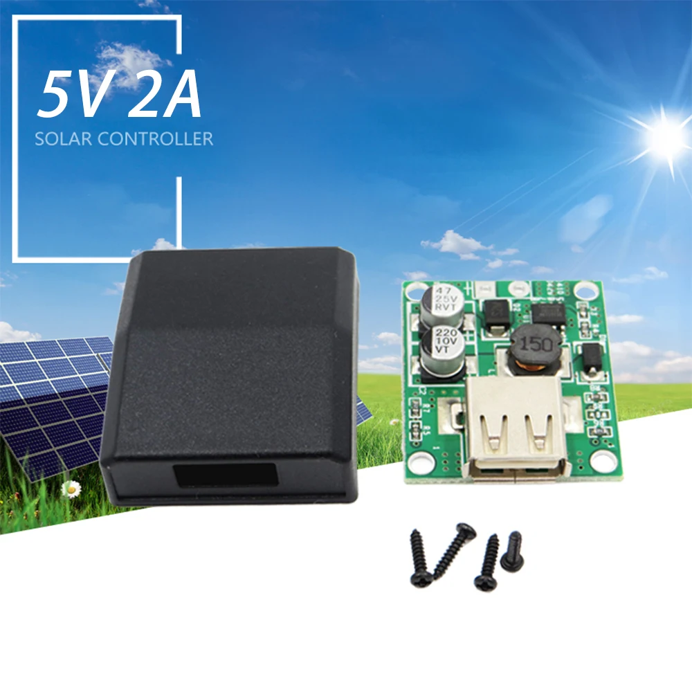 

USB Solar Panel Regulator 5V 2A Solar Panel USB Charge Voltage Controller Regulator