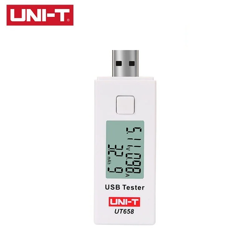 UNI-T UT658B UT658 тестер Вольтметр Амперметр цифровой ЖК-дисплей монитор напряжения измеритель тока Макс 9 в 3 а хранение данных USB тестер метров