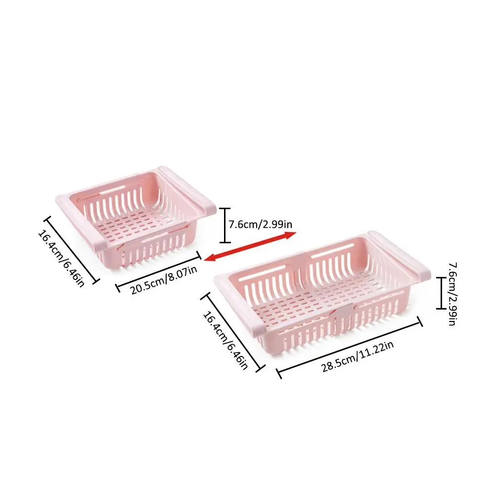 Корзина для хранения холодильника, пластиковый контейнер для еды, выдвижная стойка для хранения свежего слоя, органайзер, ящик, кухонный инструмент