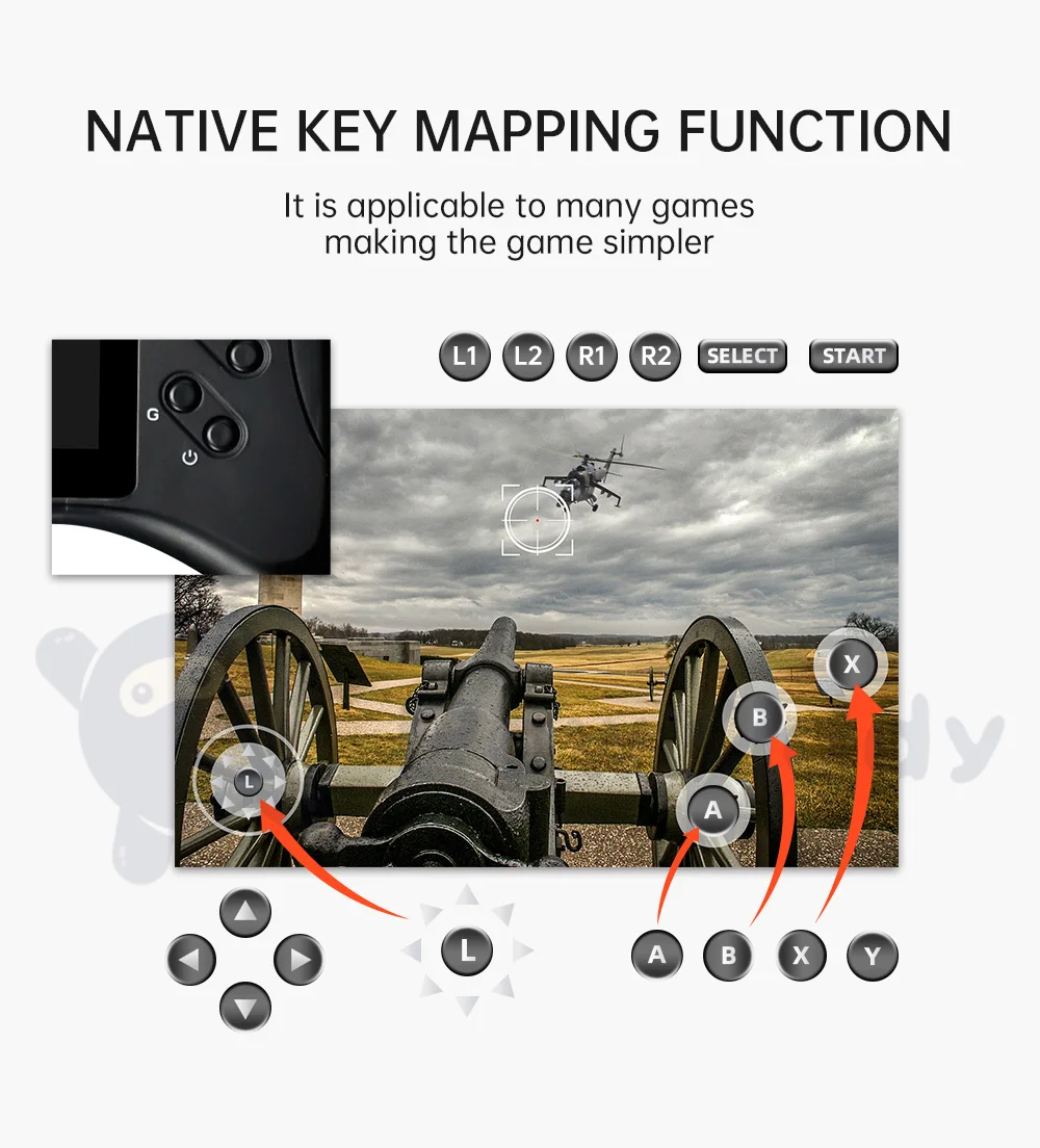 POWKIDDY New X17 Android 7.0 Handheld Game Console 7-inch IPS Touch Screen MTK 8163 Quad Core 2G RAM 32G ROM Retro Game Players