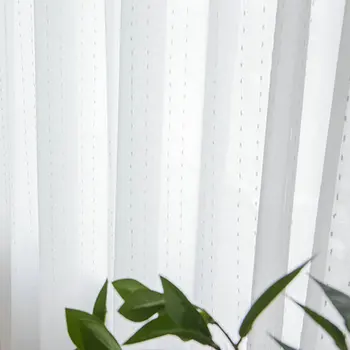 

Meteor shower Line Tulle Curtain for Living Room Simplicity Solid White Curtain See-Through Tulle Natural Drooping Voile S063&40