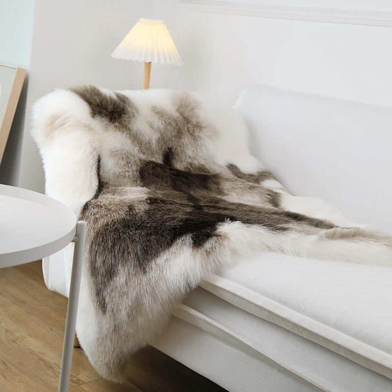 Soft Reindeer Hide Reindeer Skin Rug Real Fur Throw Outdoor Fur Blanket Hygge 