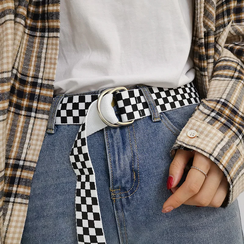 135 см Для женщин клетчатый пояс тканевая поясная Ремни Широкие пояса Пояс