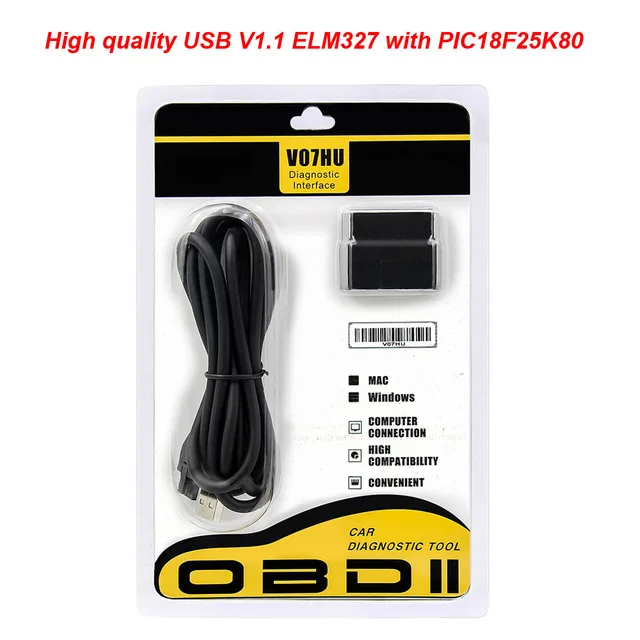 ELM 327 V1.5 USB ELM327 PIC18F25K80 CH340 FORScan для Ford HS-CAN/MS-CAN переключатель obd obd2 USB Автомобильный сканер для диагностики авто инструмент