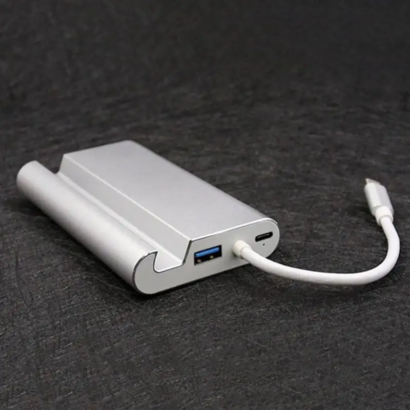 7в1 Usb C к 4K Hdmi Vga Rj45 Ethernet Usb 3,1 порт type C зарядный адаптер концентратор
