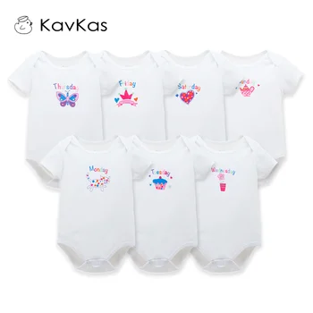 

KAVKAS Baby Body Short Sleeve Infant Newborn Wear Baby Girl Bodysuit One Piece Unisex Baby Clothing Sets