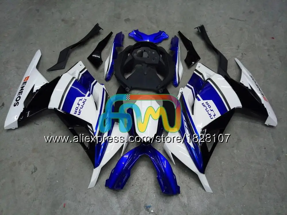Инъекции для KAWASAKI ZX3R EX300 EX ZX 300R 4BS. 0 ZX-3R ZX300R 13, 14, 15, 16, 17, 2013 Обтекатели с акулой в синем blk - Цвет: No. 31