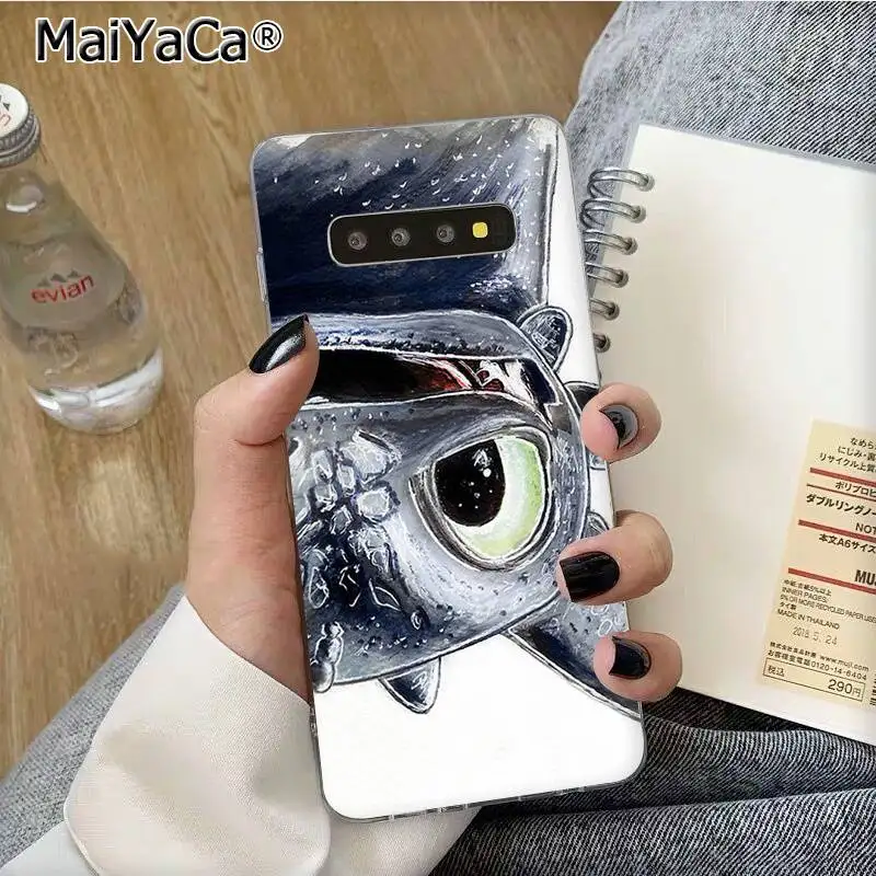 MaiYaCa Беззубый Как приручить дракона чехол для телефона Fundas для samsung S10 E S9 plus S6 edge plus S7edge S8plus S10 plus S5