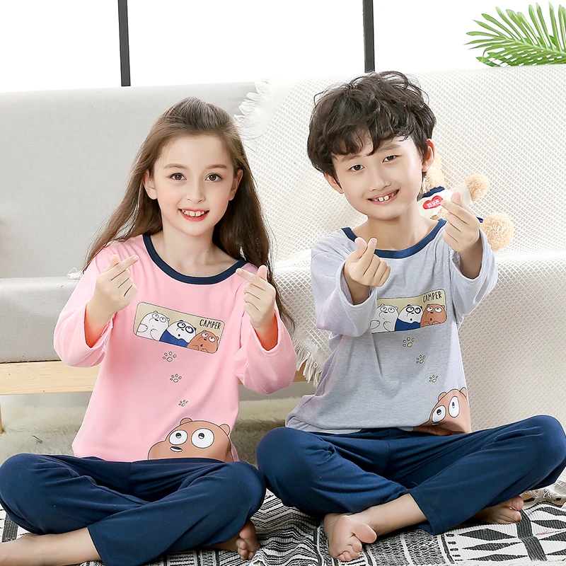 CT Q 398pink 3zhixio Коллекция года, Осенний Детский костюм с длинными рукавами для мальчиков в 20 стилях хлопковые детские пижамные комплекты весенняя одежда для сна для девочек пижамный комплект с героями мультфильмов - Цвет: CT Q 398pink 3zhixio