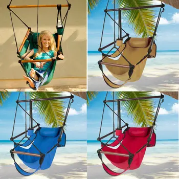 

Outdoo Hammock Hanging Hammock Rope Chair Porch Swing Seat Camping Porch Lounge