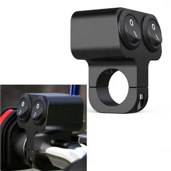 

22mm Motorcycle Handlebar Dual Controller Headlight Double Flasher Speaker Switch Replacement Accessories