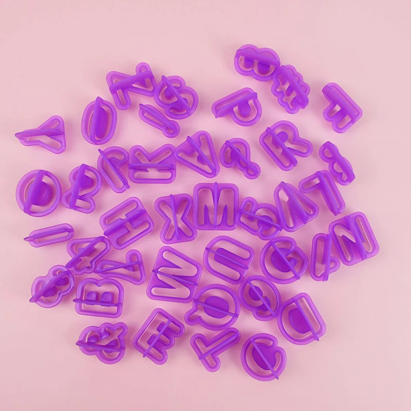 40pcs/set Alphabet Number Cookies Cutter Fondant Biscuit Cutter Mold Figure Letter Pastry Cake Mould Baking Decorating Tools