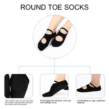 Профессиональные тренировочные носки для йоги, четыре сезона, универсальные нескользящие носки, хлопковые эластичные носки-тапочки, мягкие носки для прыжков, балета, йоги