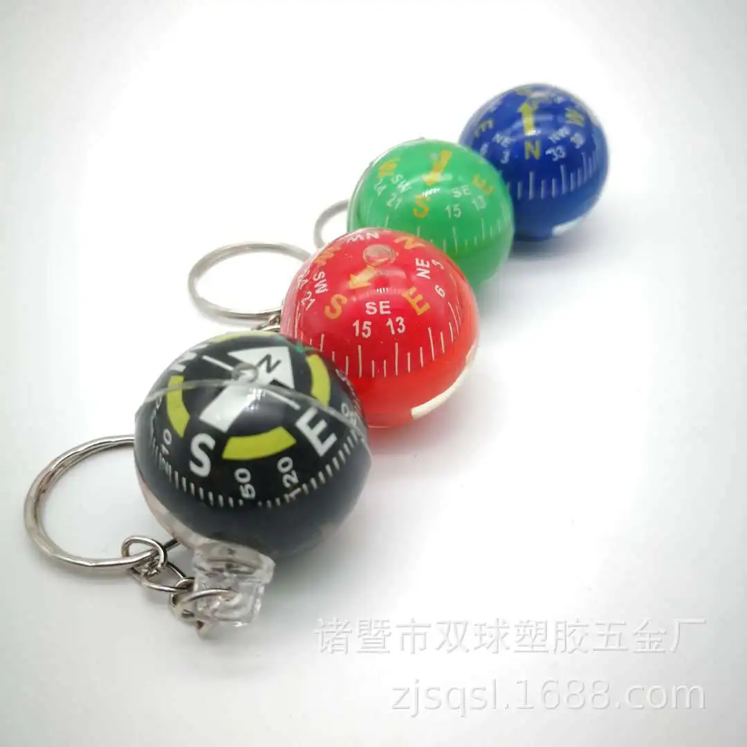 Прямая поставка от производителя двойной шаровой карты 28 размер пластиковый тип-r брелок компас Сферический компас