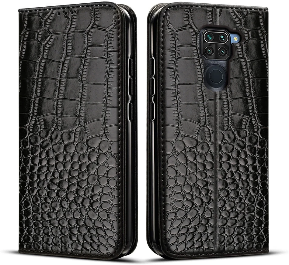 case for xiaomi Flip Case For Xiaomi Redmi Note 9 Case Crocodile texture leather back Cover Xiomi Redmi Note 9 Note9 RedmiNote9 6.53 Phone Cases xiaomi leather case design