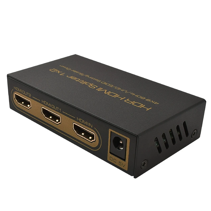  Abhu-Ultra Hd Hdmi di Un Due a Due-in-1 Out 4K3D Video Splitter Supporta Uscita Simultanea di Due R