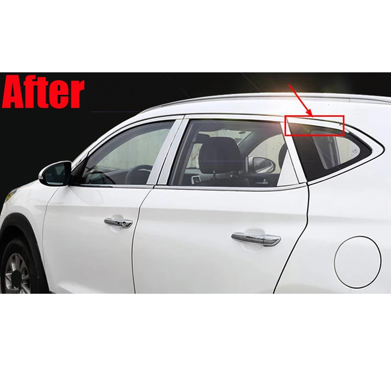 Накладки на пороги заднего стекла из нержавеющей стали для Hyundai Tucson 2015 2016 2017 2018 2