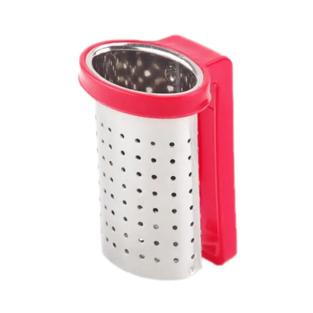 

High Quality Tea Tools Stainless Steel Tea Strainer Tea Infuser Candy Color Teapot Kitchen Tools Red Blue Green Random Color