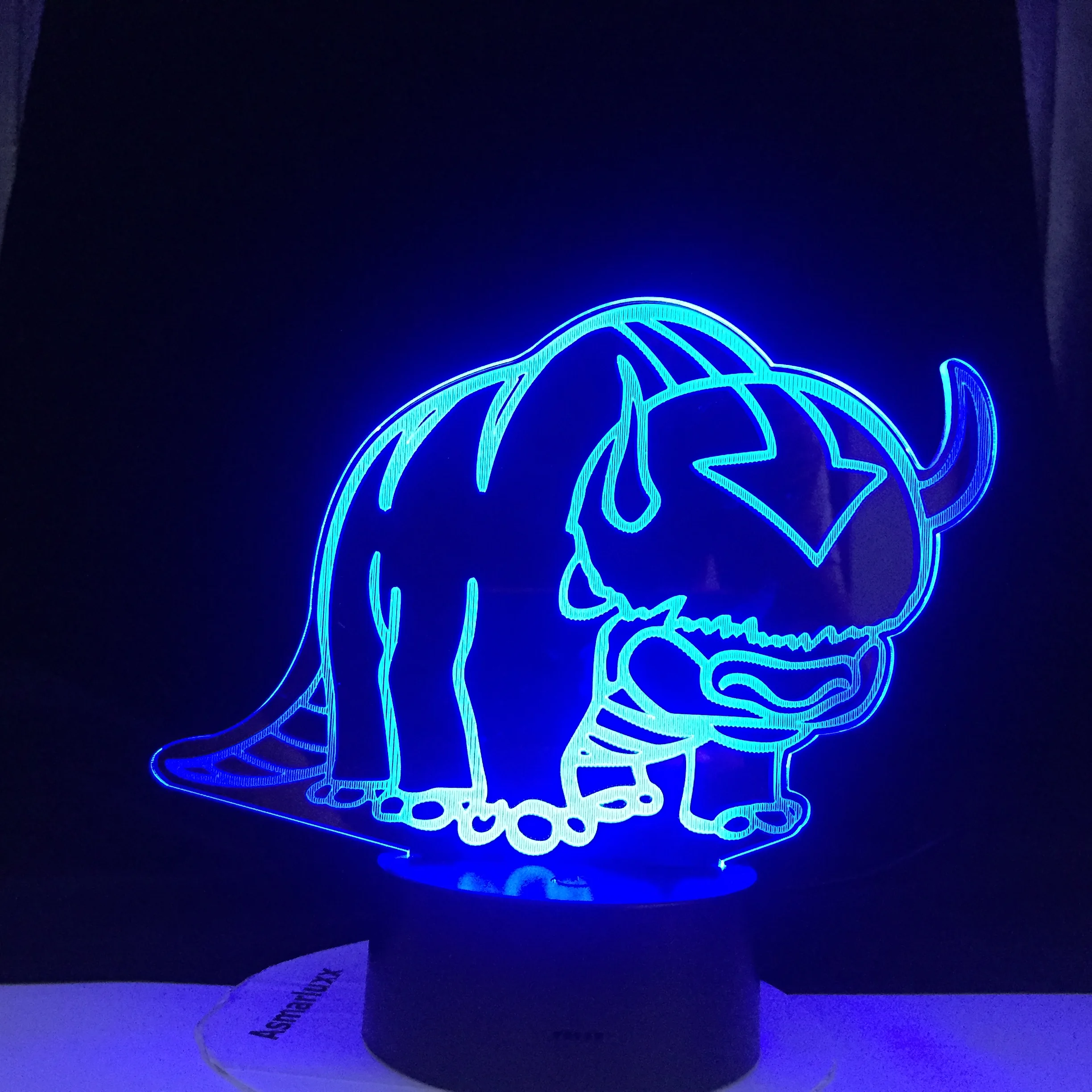 3D Appa Lamp Avatar The Last Airbender Nightlight For Kids Child Room Decor 3D Appa Lamp Avatar The Last Airbender Nightlight For Kids Child Room Decor