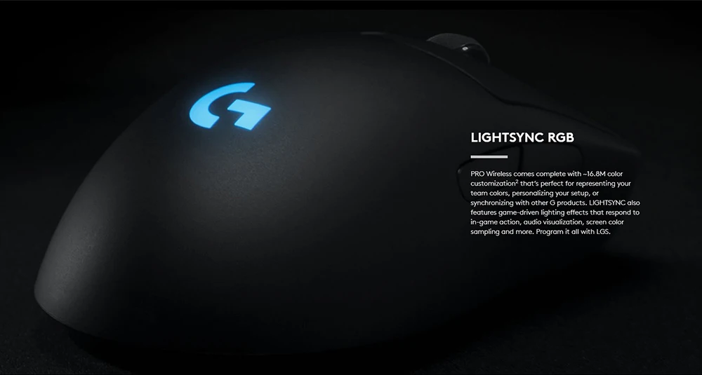 Беспроводная оптическая игровая мышь logitech G PRO RF 16000 dpi GPRO Led 8 кнопок для ПК, геймеров, игр