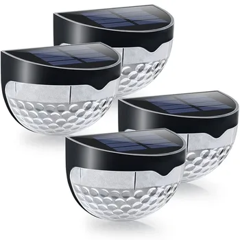 

Solar Lamp Power Garden Waterproof IP55 LED Wall Solar Light Outdoor Solar Fence Post Lights Wall Mount Decorative Deck Lighting