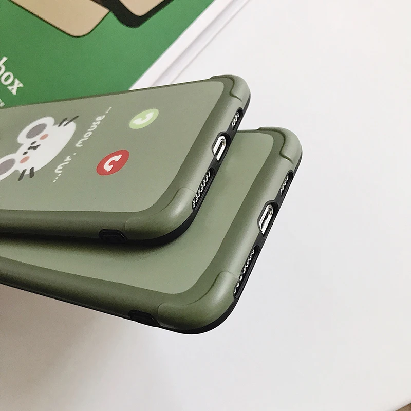 Чехлы для телефонов с милыми мультяшными мышками для iphone 11Pro Max Xs MAX XR X 7 8 plus 11 Pro противоударный IMD мягкий чехол для задней панели