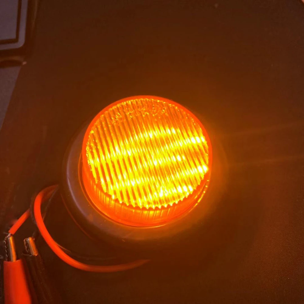 4 шт 24V 7LED Водонепроницаемый круглый прицеп боковые габаритные фонари спереди и сзади грузовики Габаритные огни лампы
