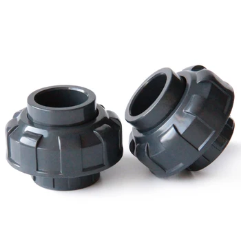 

20mm 25mm 32mm 40mm 50mm ID UPVC Union Pipe Fittings Coupler Water Connector For Garden Irrigation Hydroponic System