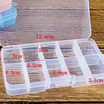

Makeup Organizer Storage Case 10 1Pcs Grid Jewelry Boxes Pills Container Multifunction Detachable Plastic
