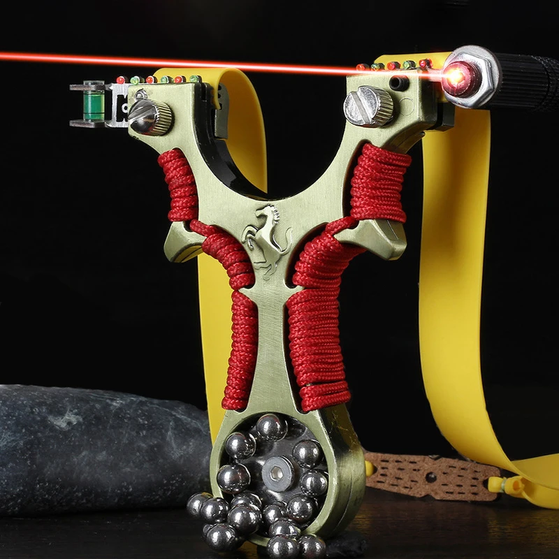 

Laser Slingshot Infrared Aiming Fast Pressing Flat Leather Catapult Outdoor Professional Shooting Sports Entertainment Slingshot