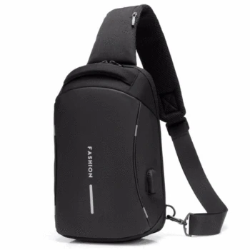 

Multifunction Chest Bag 3 Set Men USB Charging Chest Pack Short Trip Messengers Crossbody Bags Water Repellent Shoulder Bag Men