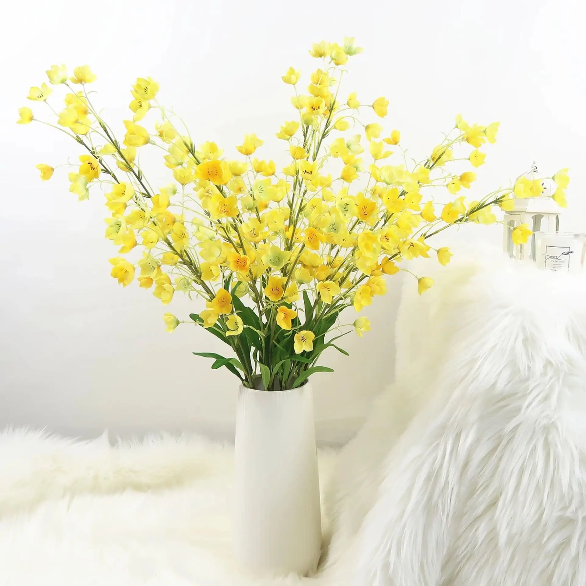 

Artificial Flower Long Branch Enkianthus Fresh Literature And Art Imitation Flowers Home Living Room Model Decorations Silk Flow