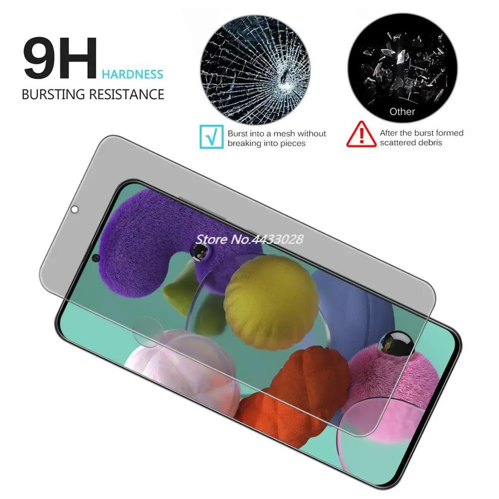 9h Privacy Tempered Glass Screen Protector For Samsung Galaxy A11 A41